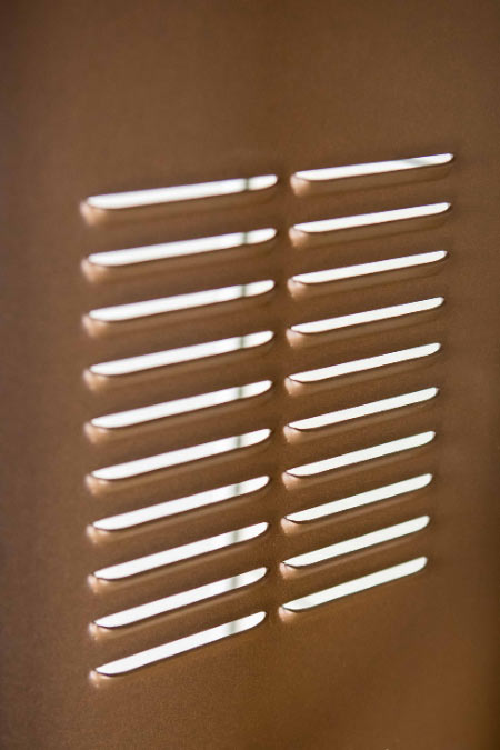 Grille de ventilation emboutie pour bâtiments
