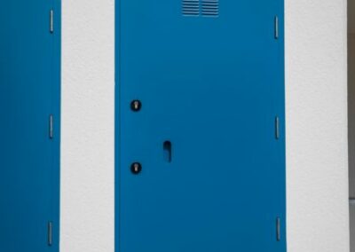 Porte pour aire d’accueil des gens du voyage